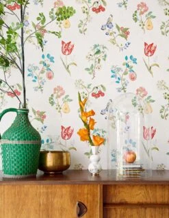 Tapete Mallorie Weiss -Tapetengeschäft Mallorie B 821404 2880x1440