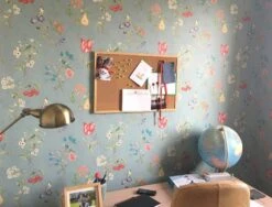 Tapete Mallorie Pastelltürkis -Tapetengeschäft Mallorie K 821401 2880x1440