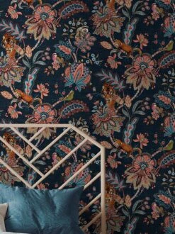 Tapete Manali Graublau