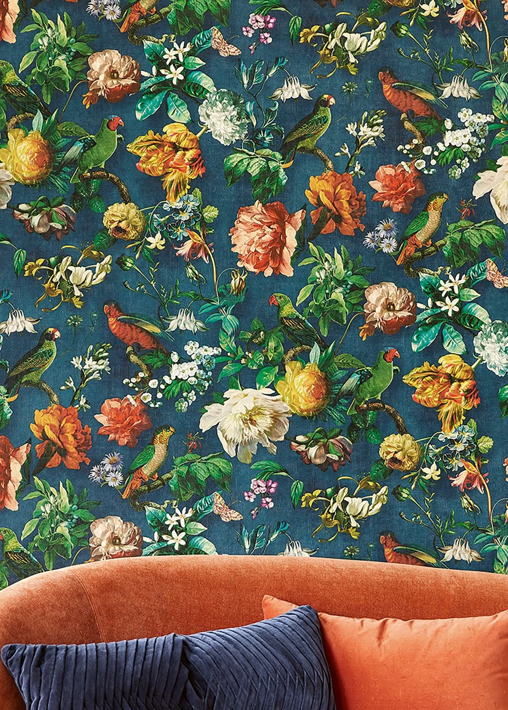 Tapete Margarete Grünblau 1 Tapete Margarete Grünblau