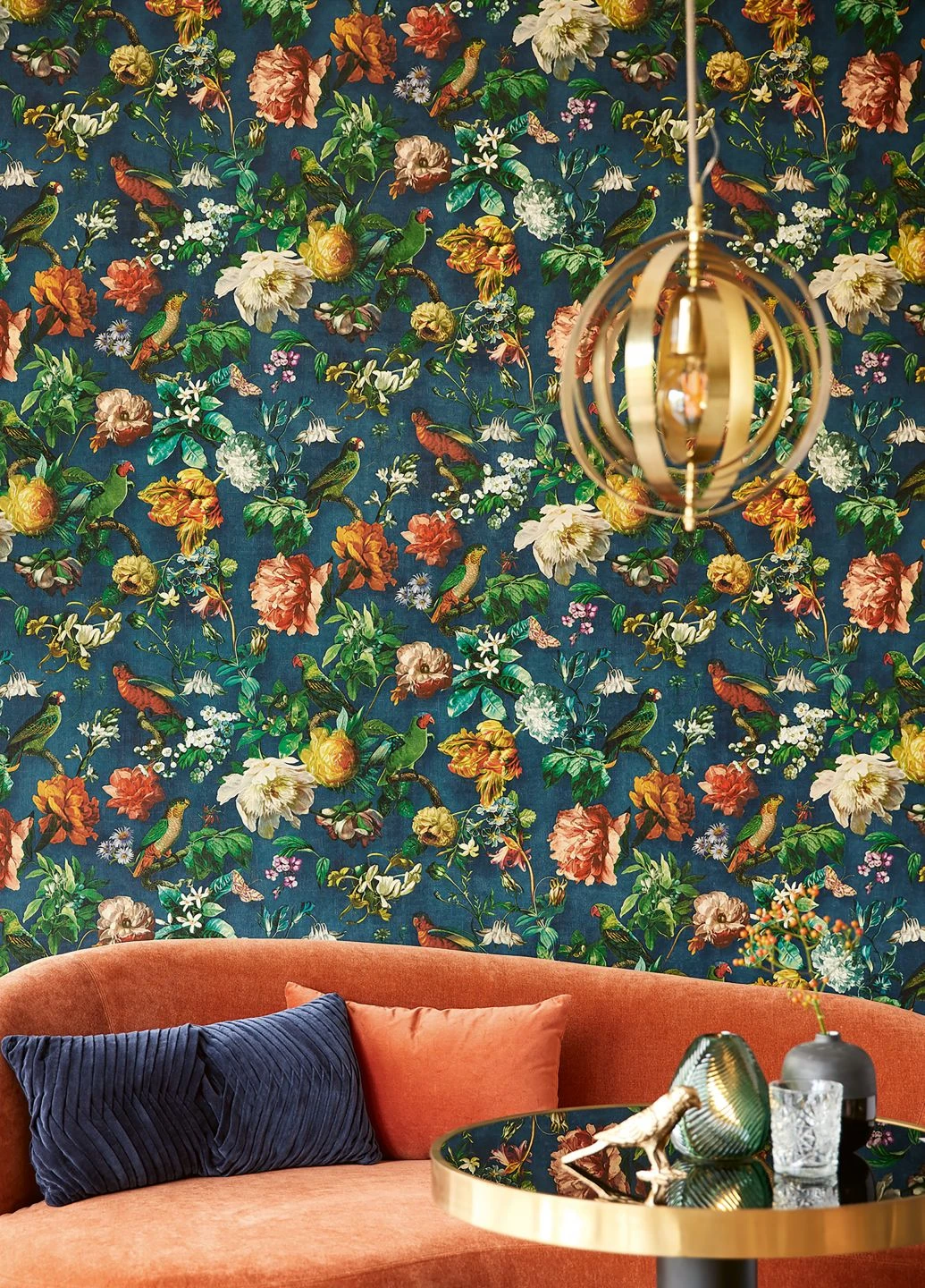 Tapete Margarete Grünblau 4 Tapete Margarete Grünblau – Bild 4