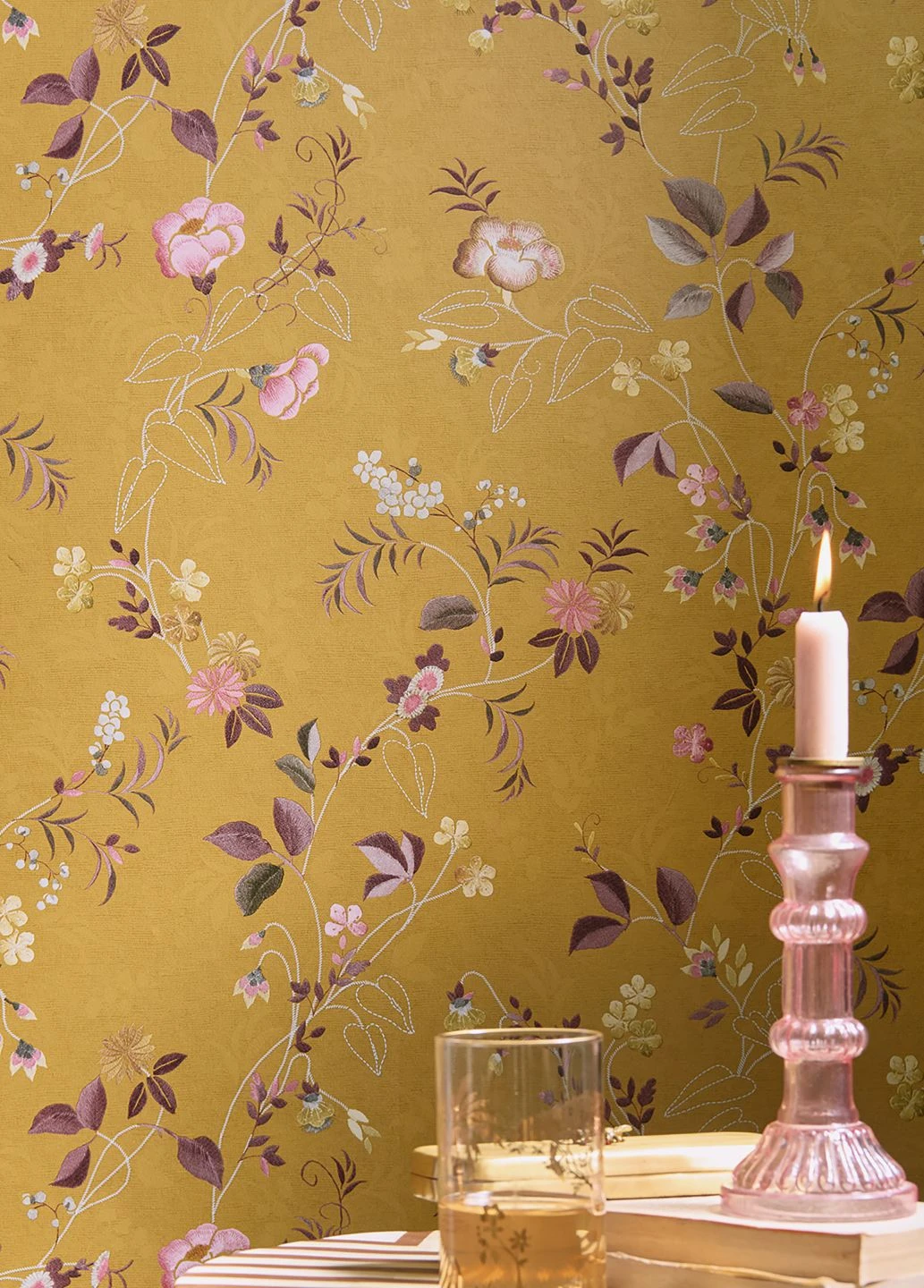 Tapete Marley Ockergelb 4 Tapete Marley Ockergelb – Bild 4