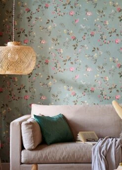 Tapete Marley Türkisgrau -Tapetengeschäft Marley 822142 2880x1440