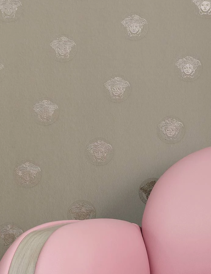 Versace Tapete Maxima Grau Schimmer 1 Versace Tapete Maxima Grau Schimmer