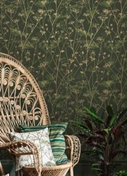 Tapete Meika Dunkelgrün 7 Tapete Meika Dunkelgrün -Tapetengeschäft Meika B 431941 2880x1440