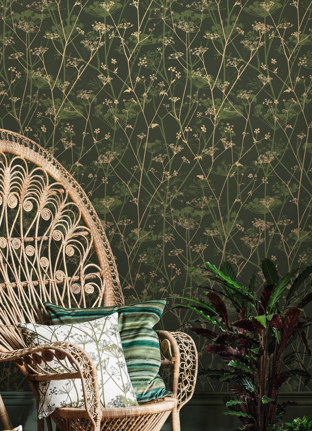 Tapete Meika Dunkelgrün 4 Tapete Meika Dunkelgrün – Bild 4