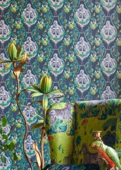 Tapete Silverback Türkisgrün -Tapetengeschäft Menagerie B 745091 2880x1440