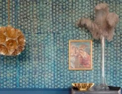 Tapete Methok Dunkelblau