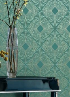 Tapete Metropolis Blassminttürkis