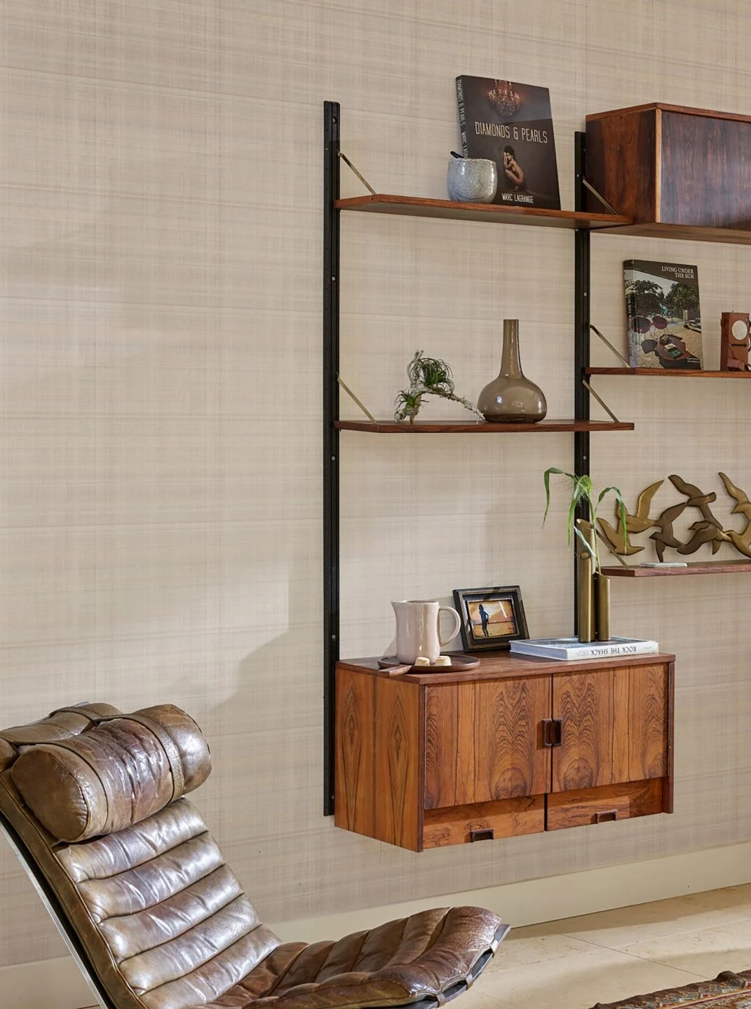 Tapete Miami Plaid Graubeige 3 Tapete Miami Plaid Graubeige – Bild 3