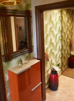 Tapete Milva Hellgrün Schimmer -Tapetengeschäft Milva K 625051 2880x1440