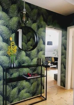 Tapete Milva Farngrün Schimmer -Tapetengeschäft Milva K 625052 2880x1440