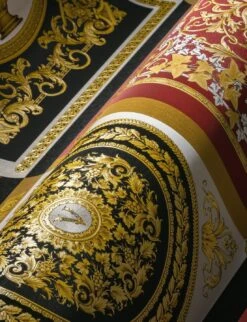 Versace Tapete Minerva Rot -Tapetengeschäft Minerva A 410981 2880x1440