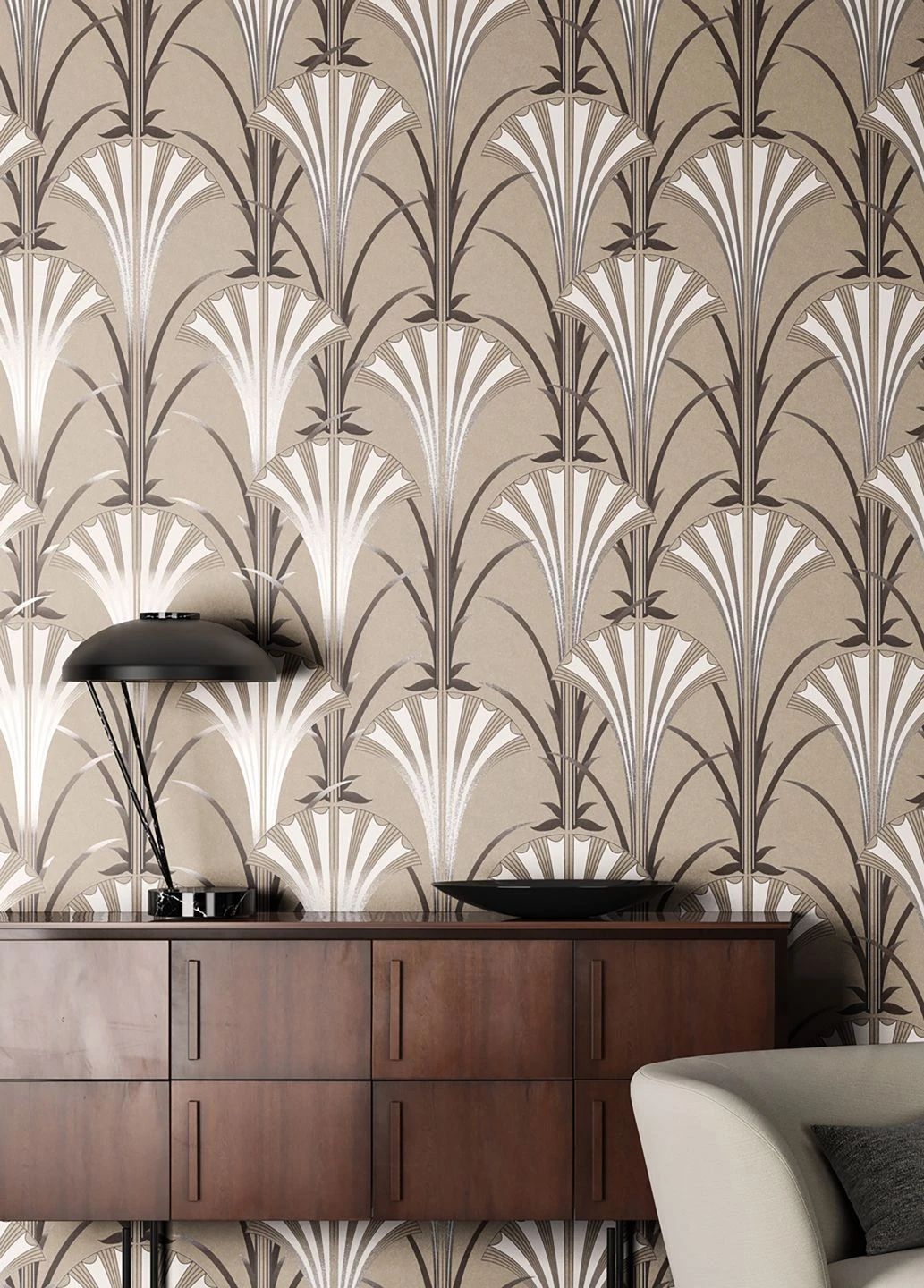 Tapete Morley Beigegrau 4 Tapete Morley Beigegrau – Bild 4