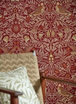 Tapete Morris Birds Rubinrot -Tapetengeschäft Morris Birds B 463274 2880x1440