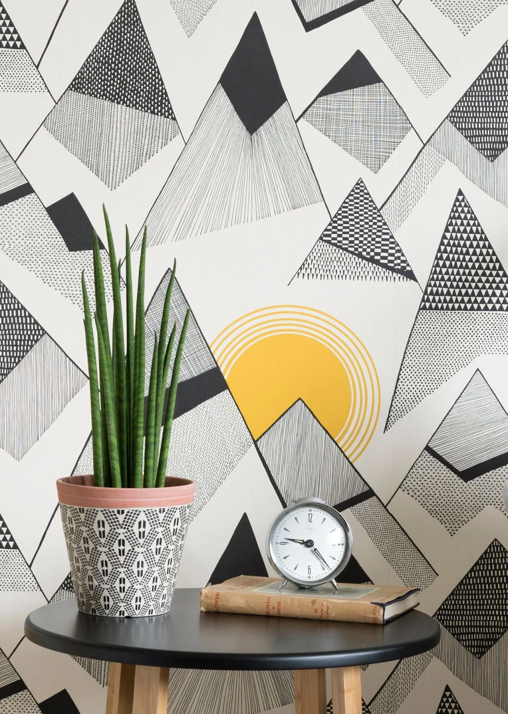 Tapete Mountains Goldgelb 1 Tapete Mountains Goldgelb