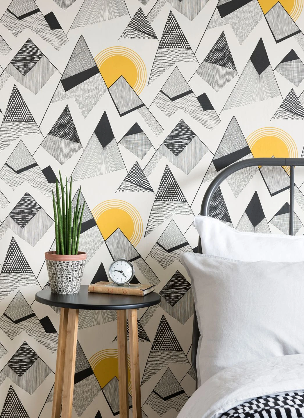 Tapete Mountains Goldgelb 4 Tapete Mountains Goldgelb – Bild 4