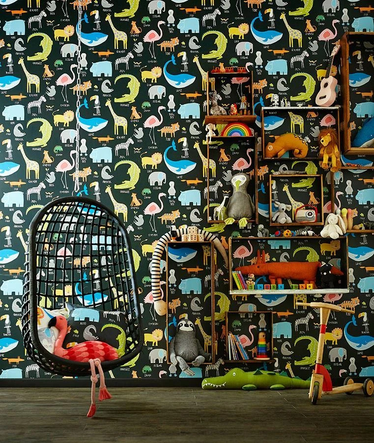 Tapete My Favorite Animals Schwarz 4 Tapete My Favorite Animals Schwarz – Bild 4