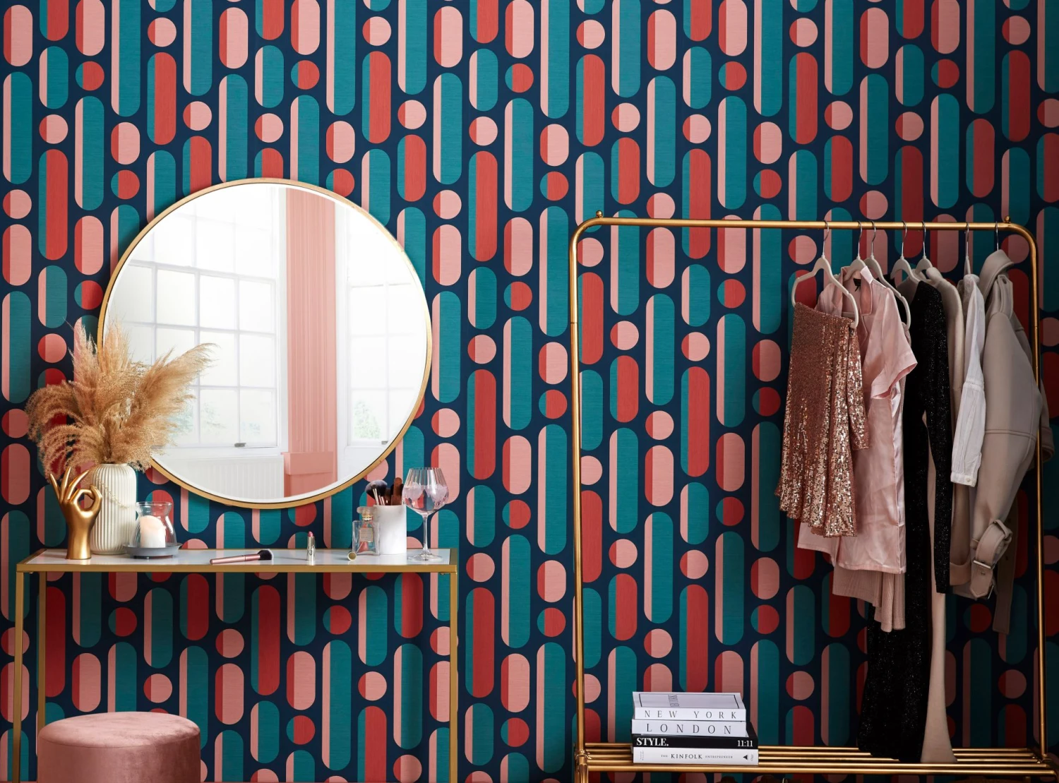 Tapete Neon Neons Türkisblau 3 Tapete Neon Neons Türkisblau – Bild 3