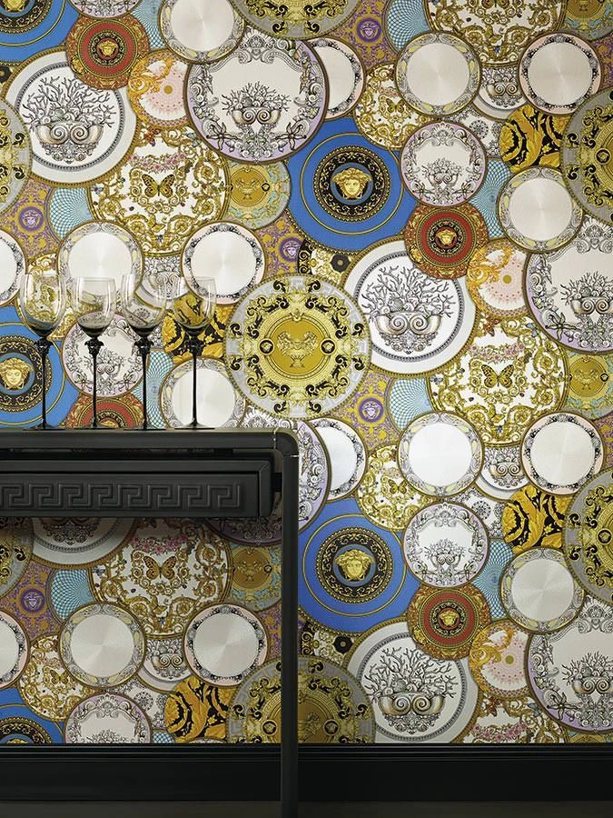 Versace Tapete Noell Goldgelb 4 Versace Tapete Noell Goldgelb – Bild 4