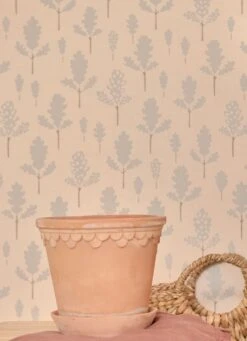 Tapete Oak Pastelltürkis