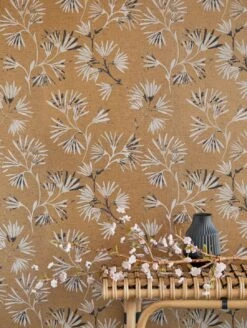 Tapete Oana Braunbeige Schimmer 7 Tapete Oana Braunbeige Schimmer -Tapetengeschäft Oana B 821742 2880x1440