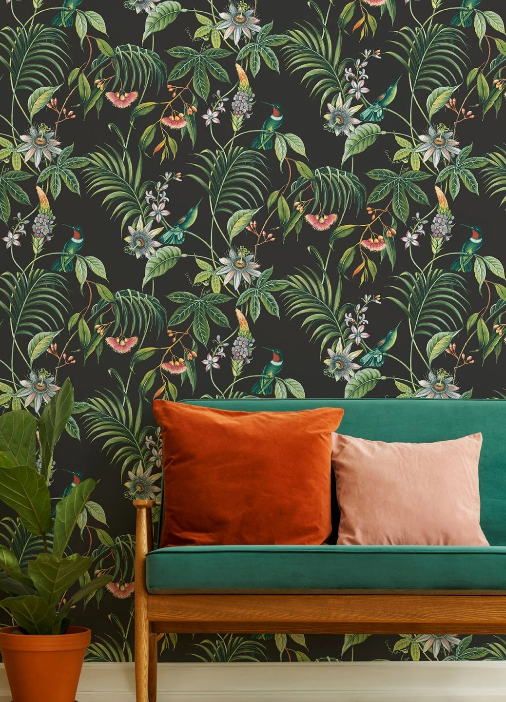 Tapete Oasis Schwarz 3 Tapete Oasis Schwarz – Bild 3