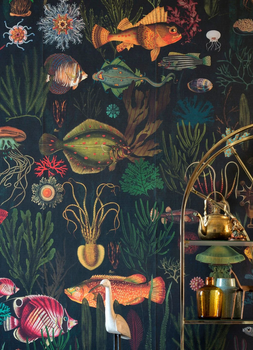 Wandbild Oceania Anthrazit 1 Wandbild Oceania Anthrazit