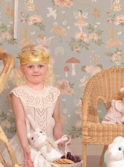 Tapete Old Garden Hellblaugrau 8 Tapete Old Garden Hellblaugrau -Tapetengeschäft Old Garden B 389414 2880x1440