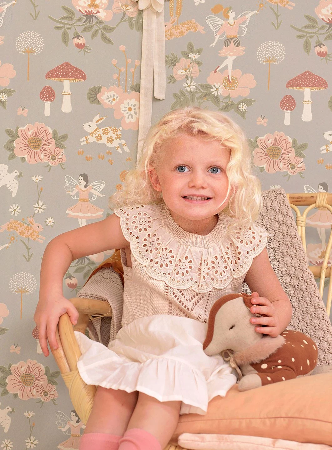 Tapete Old Garden Hellblaugrau 3 Tapete Old Garden Hellblaugrau – Bild 3