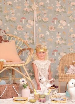 Tapete Old Garden Hellblaugrau 9 Tapete Old Garden Hellblaugrau -Tapetengeschäft Old Garden D 389414 2880x1440