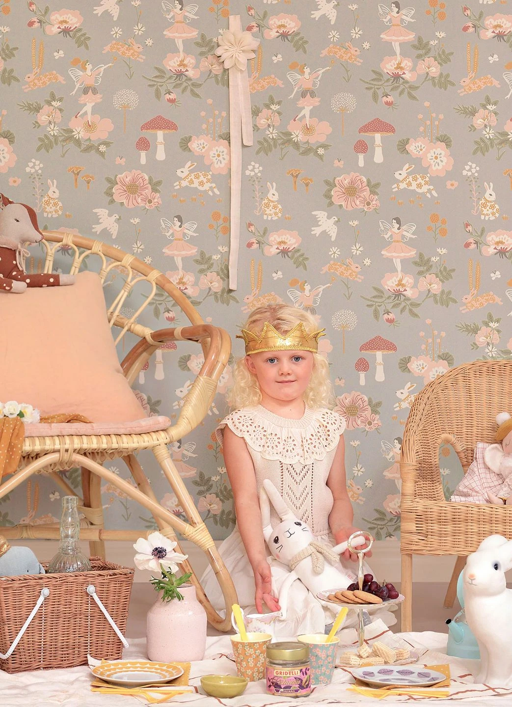 Tapete Old Garden Hellblaugrau 5 Tapete Old Garden Hellblaugrau – Bild 5