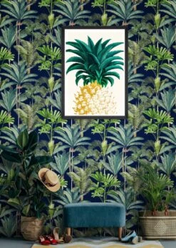 Wandbild Palmeras Grüntöne -Tapetengeschäft Palmeras B 725041 2880x1440