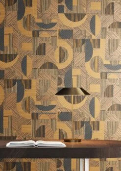 Tapete Paseo Beigebraun Schimmer