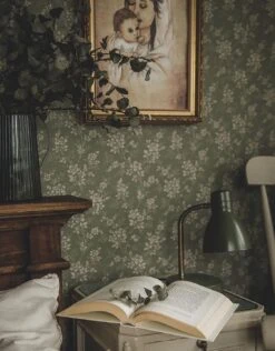 Tapete Patricia Schilfgrün -Tapetengeschäft Patricia F 452021 2880x1440