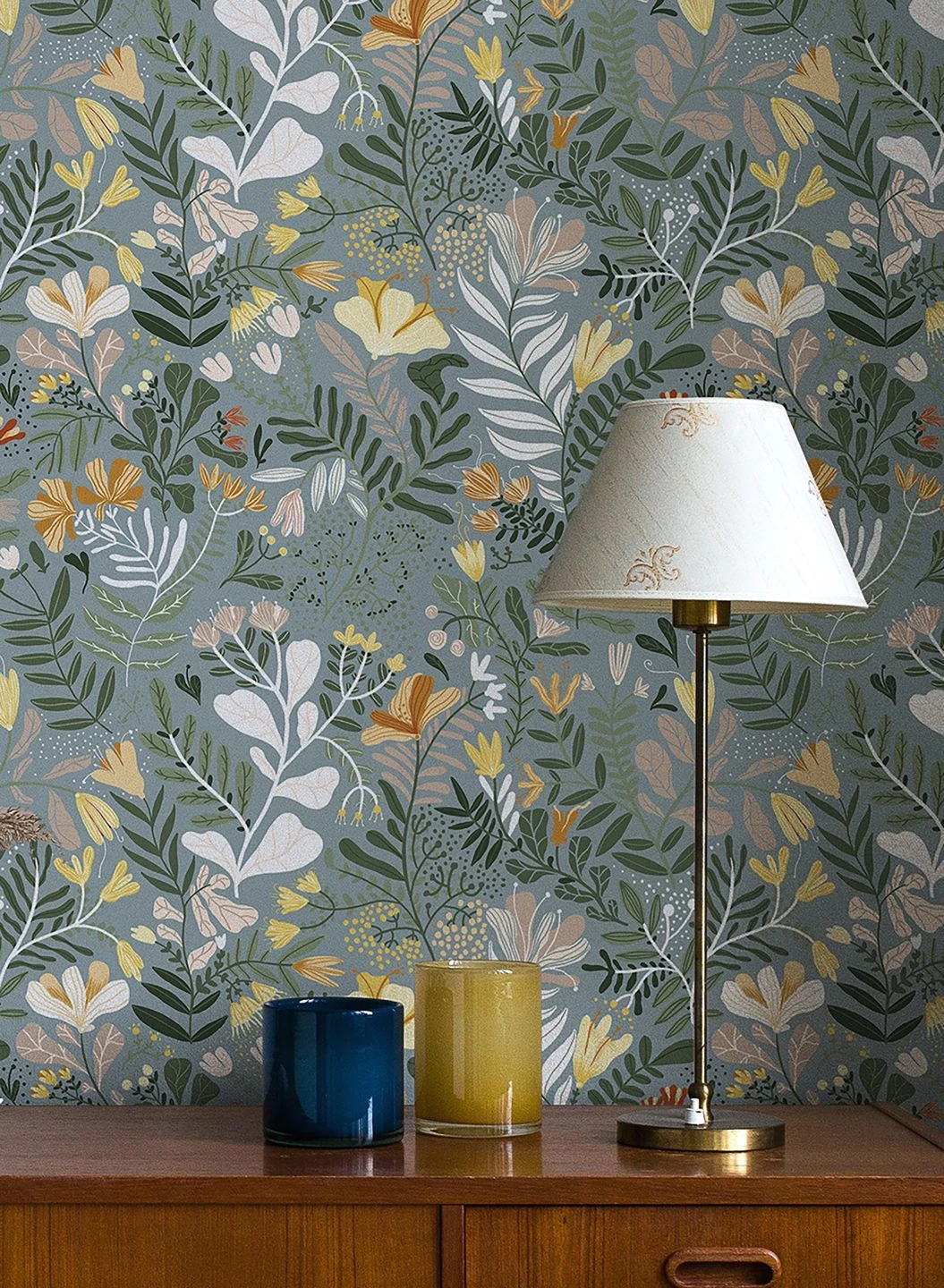 Tapete Pavonia Hellblaugrau 1 Tapete Pavonia Hellblaugrau