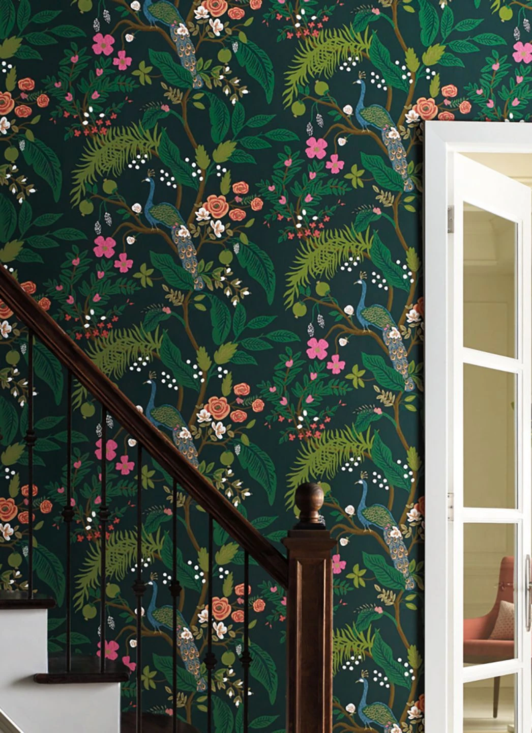 Tapete Peacock Tree Dunkelgrün 4 Tapete Peacock Tree Dunkelgrün – Bild 4