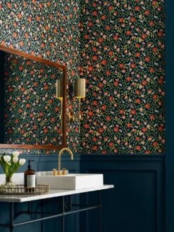 Selbstklebende Tapete Primrose Field Schwarzblau -Tapetengeschäft Primrose Field 790672 2880x1440