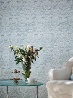 Tapete Rabia Hellgrau -Tapetengeschäft Rabia B 251010 2880x1440