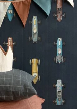 Tapete Race Car 01 Graublau