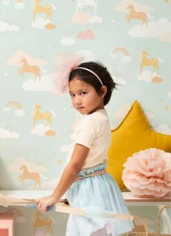 Tapete Rainbow Treasures Weissgrün -Tapetengeschäft Rainbow treasures C 389302 2880x1440