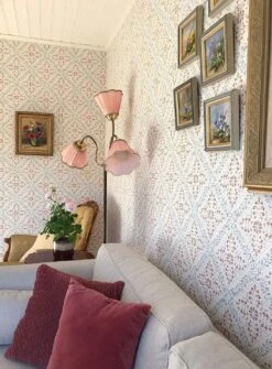 Tapete Rosalie Rubinrot -Tapetengeschäft Rosalie K 451121 2880x1440