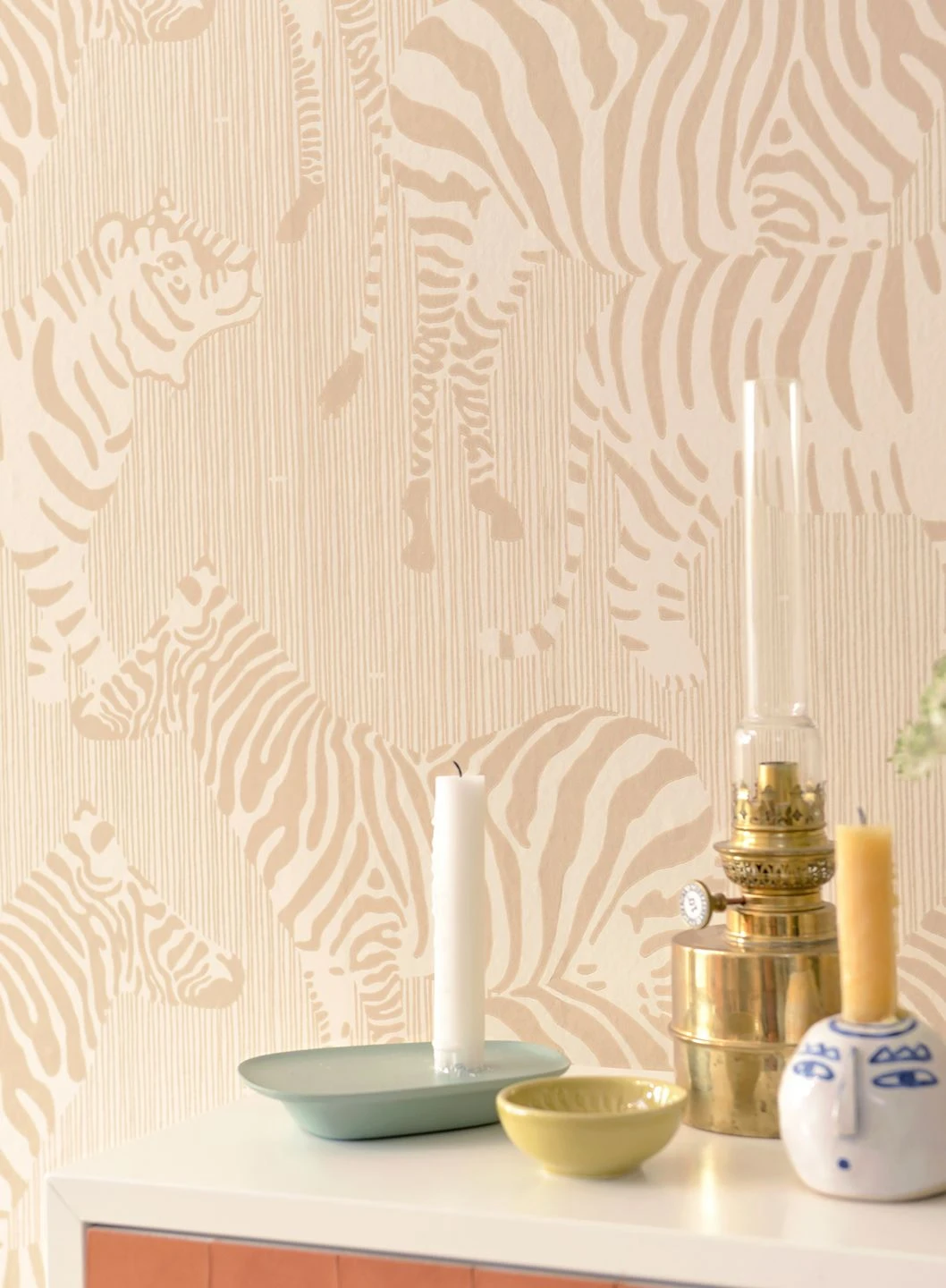 Tapete Safari Stripes Blassbraun 1 Tapete Safari Stripes Blassbraun