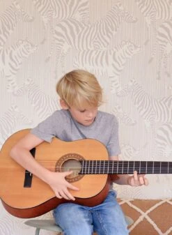 Tapete Safari Stripes Graubeige -Tapetengeschäft Safari Stripes B 389431 2880x1440