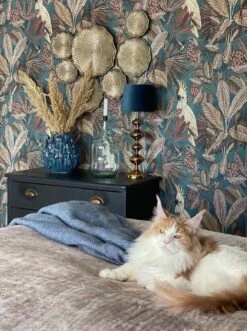 Tapete Sahra Blaugrün -Tapetengeschäft Sahra Y 451473 2880x1440