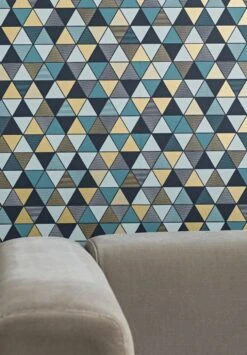 Tapete Saki Mintgrau