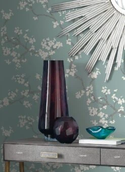 Tapete Sakura Pastelltürkis 9 Tapete Sakura Pastelltürkis -Tapetengeschäft Sakura C 790231 2880x1440