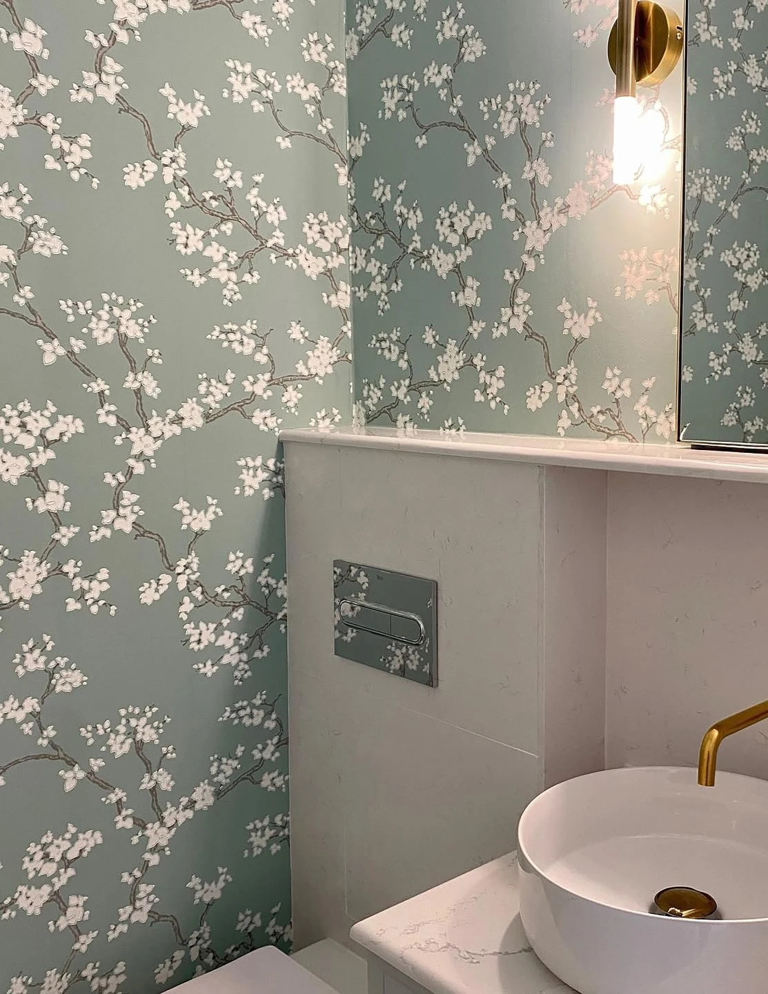 Tapete Sakura Pastelltürkis 6 Tapete Sakura Pastelltürkis – Bild 6