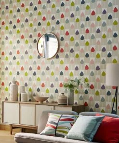 Tapete Sanza Farngrün -Tapetengeschäft Sanza A 462121 2880x1440