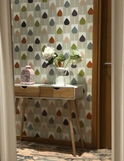 Tapete Sanza Farngrün -Tapetengeschäft Sanza D 462121 2880x1440